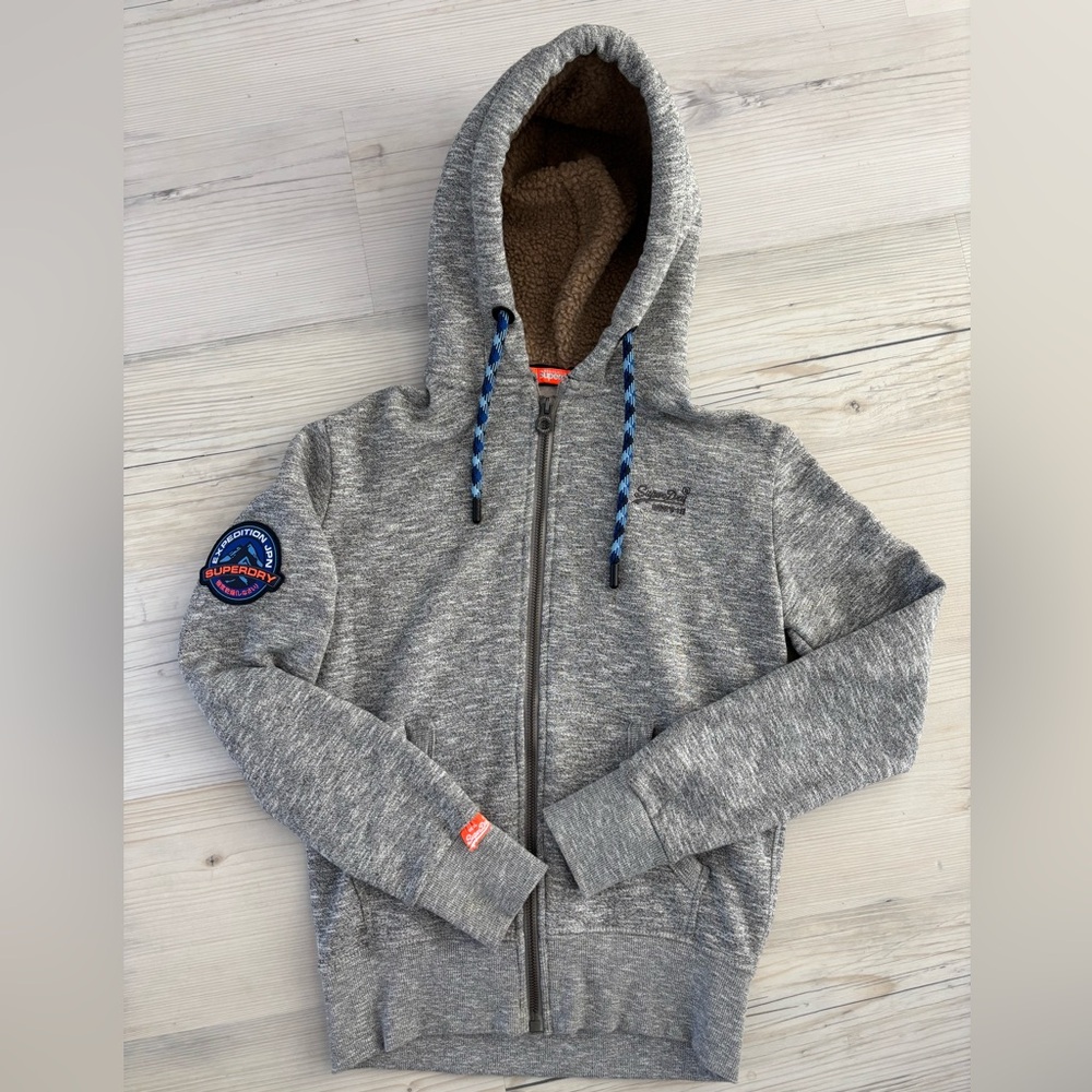 Superdry Orange Label Mountain Zip Hoodie Men’s Size Small EUC